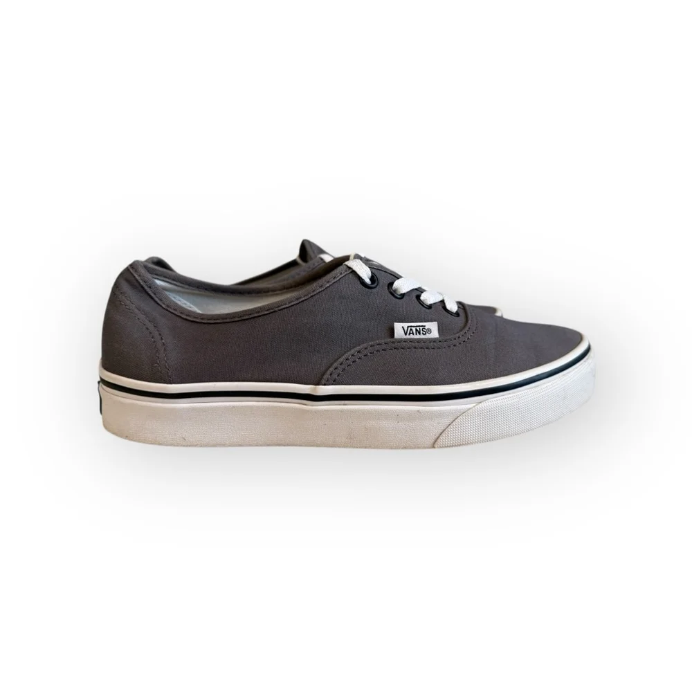 Vans Authentic Unisex Pewter Charcoal Gray Sneakers Size 7.5 Women/6 Men​ - Picture 3 of 9